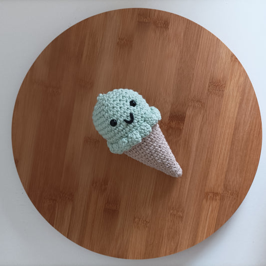 Amigurumi - Gelado (Verde Água) - Disponível por encomenda