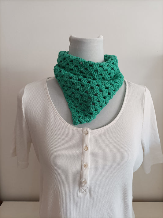 Bandana para o pescoço (Verde Opala)