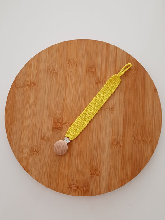 prendedor de chupeta (amarelo)