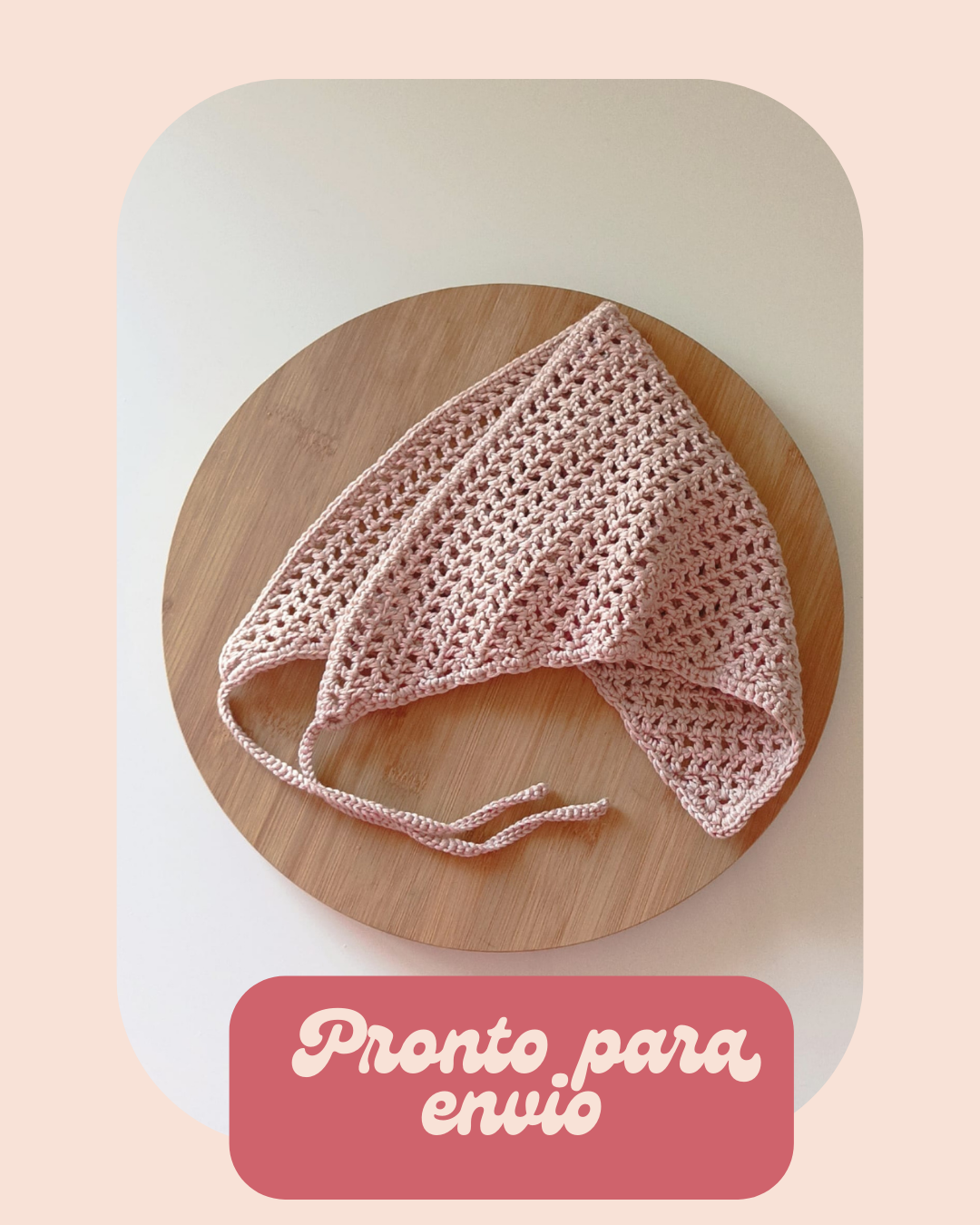 Bandana Tulipa - Rosa Areia